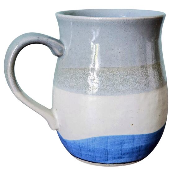 Vintage 1970s Otagiri Pottery Coffee Mug – Handcrafted Ceramic Harbor Scene - Picture 6 of 9